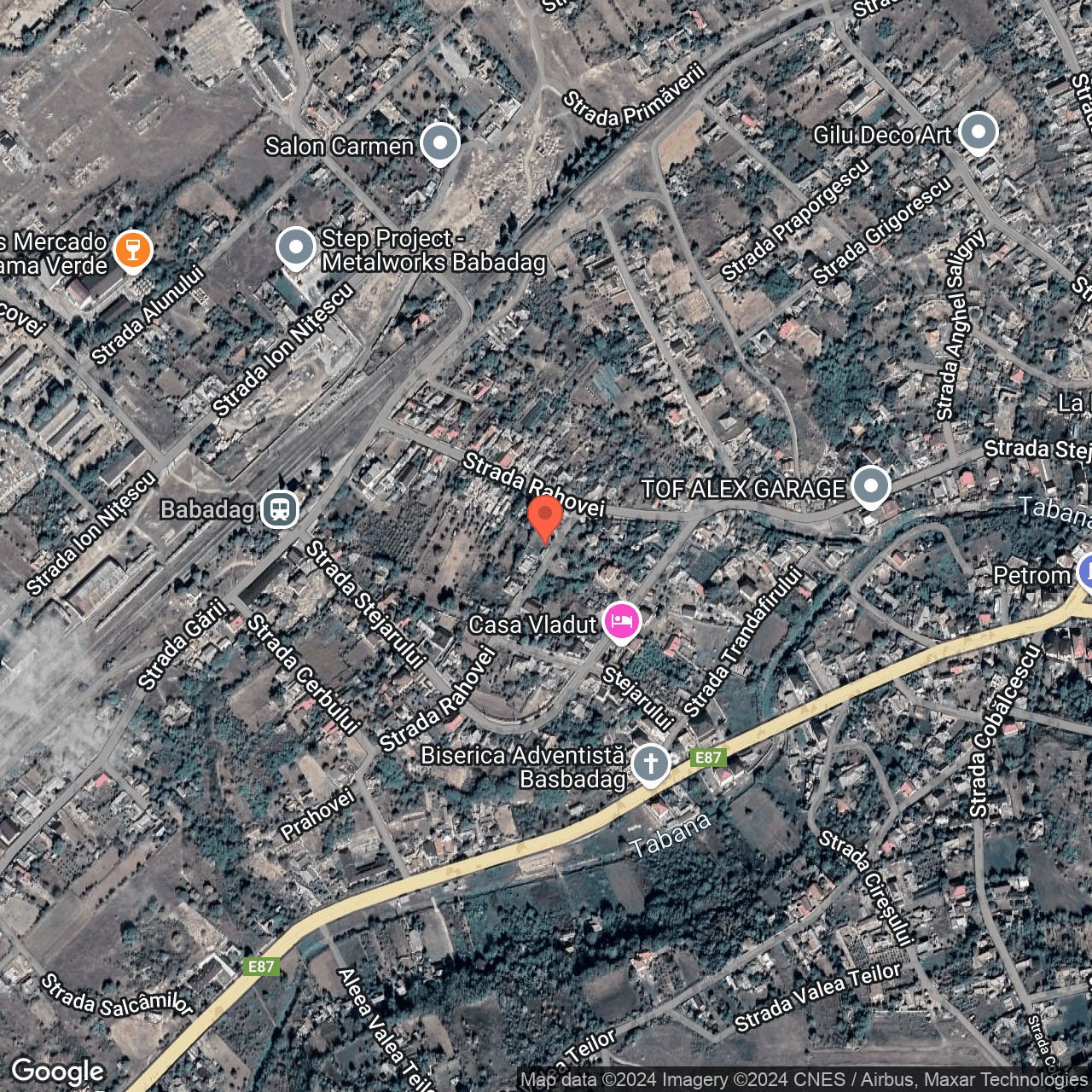 Poza harta hybrid, zoom 16, adresa Babadag, Strada Prahovei, numărul 2, , judetul