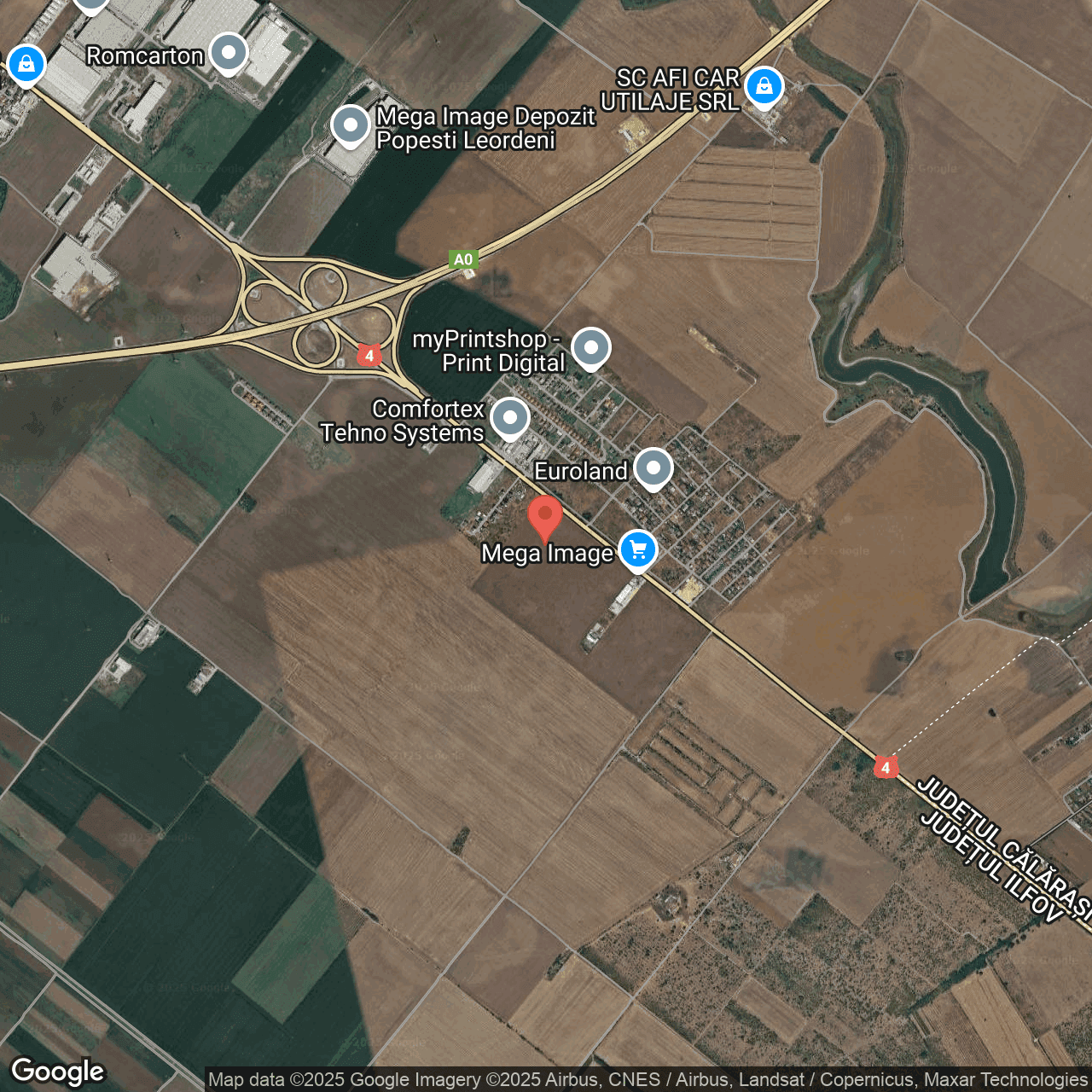 Poza harta hybrid, zoom 14, adresa Popesti Leordeni, , judetul