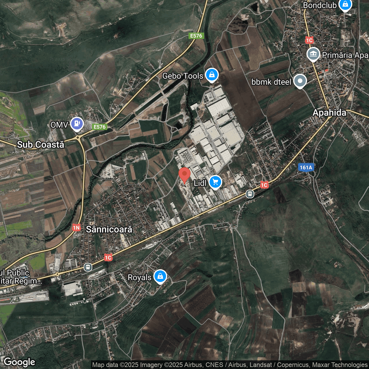 Poza harta hybrid, zoom 14, adresa Apahida Cluj, , judetul