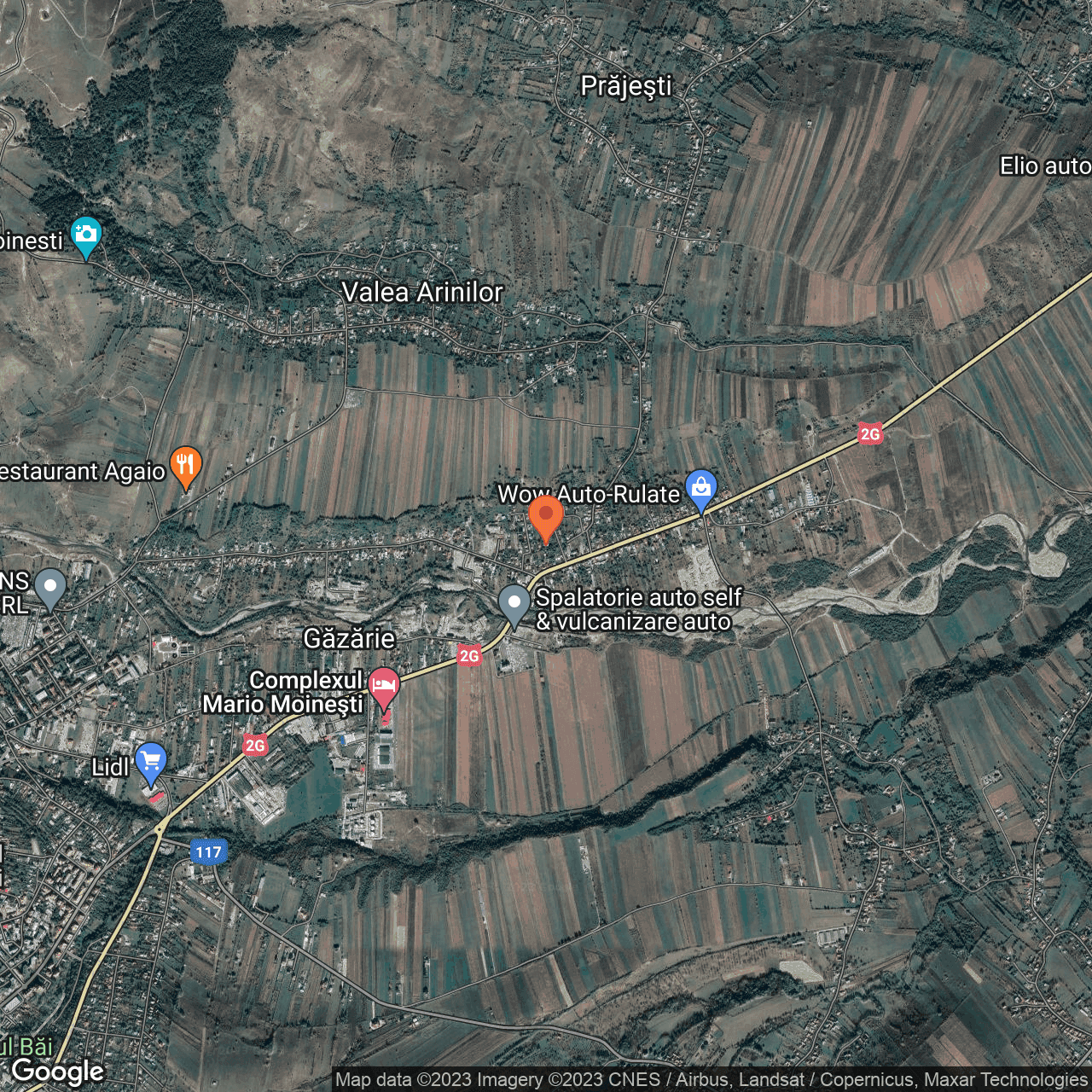 Poza harta hybrid, zoom 14, adresa Mihai Eminescu 165 Moinesti, , judetul