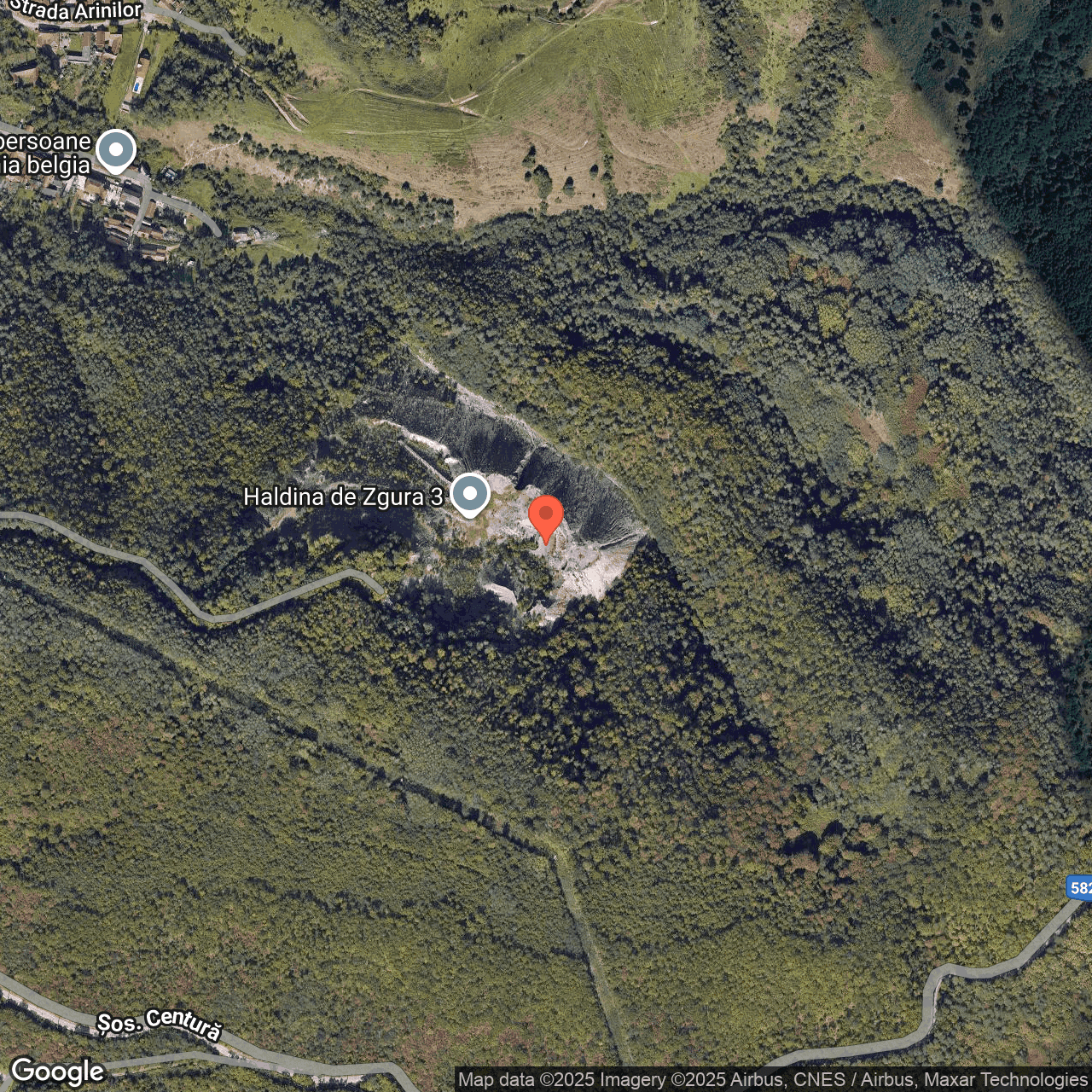 Poza harta hybrid, zoom 16, adresa Țerova, Reșița, FN, Jud. Caraș-Severin, , judetul