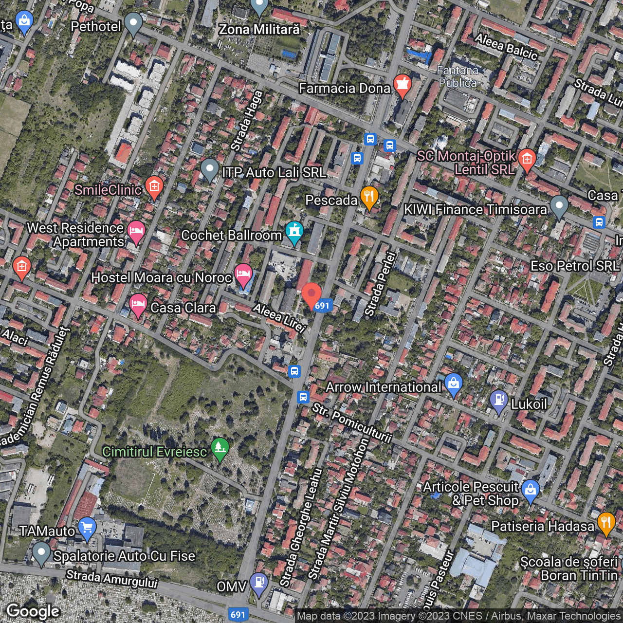 Poza harta hybrid, zoom 16, adresa Calea Sever Bocu Timisoara, , judetul