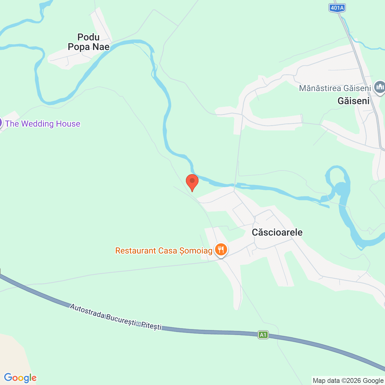 Poza harta streetview, zoom 14, adresa satul Cascioarele, comuna Gaiseni, judetul Giurgiu, , judetul