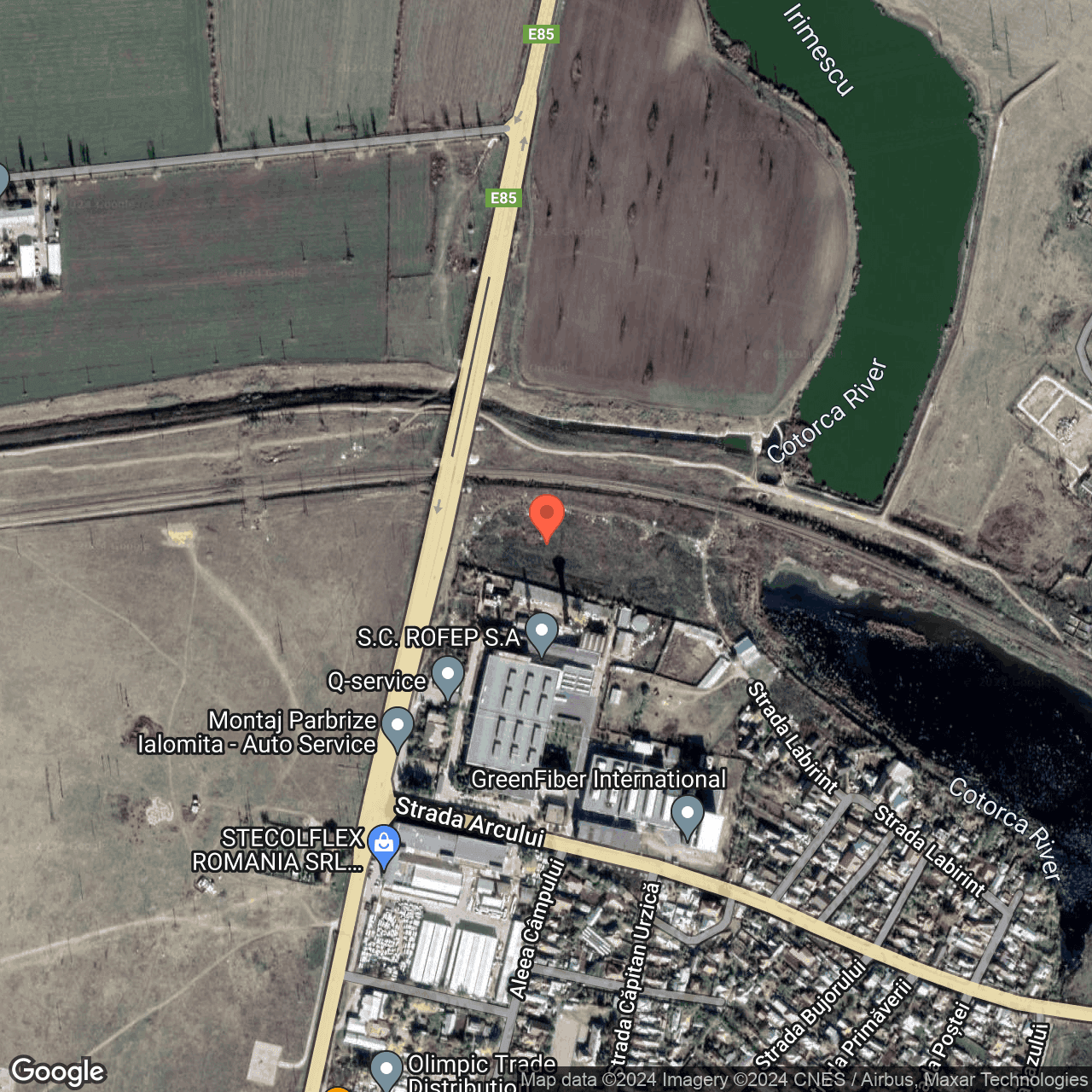 Poza harta hybrid, zoom 16, adresa Urziceni, str. Labirint, nr. 42, , judetul