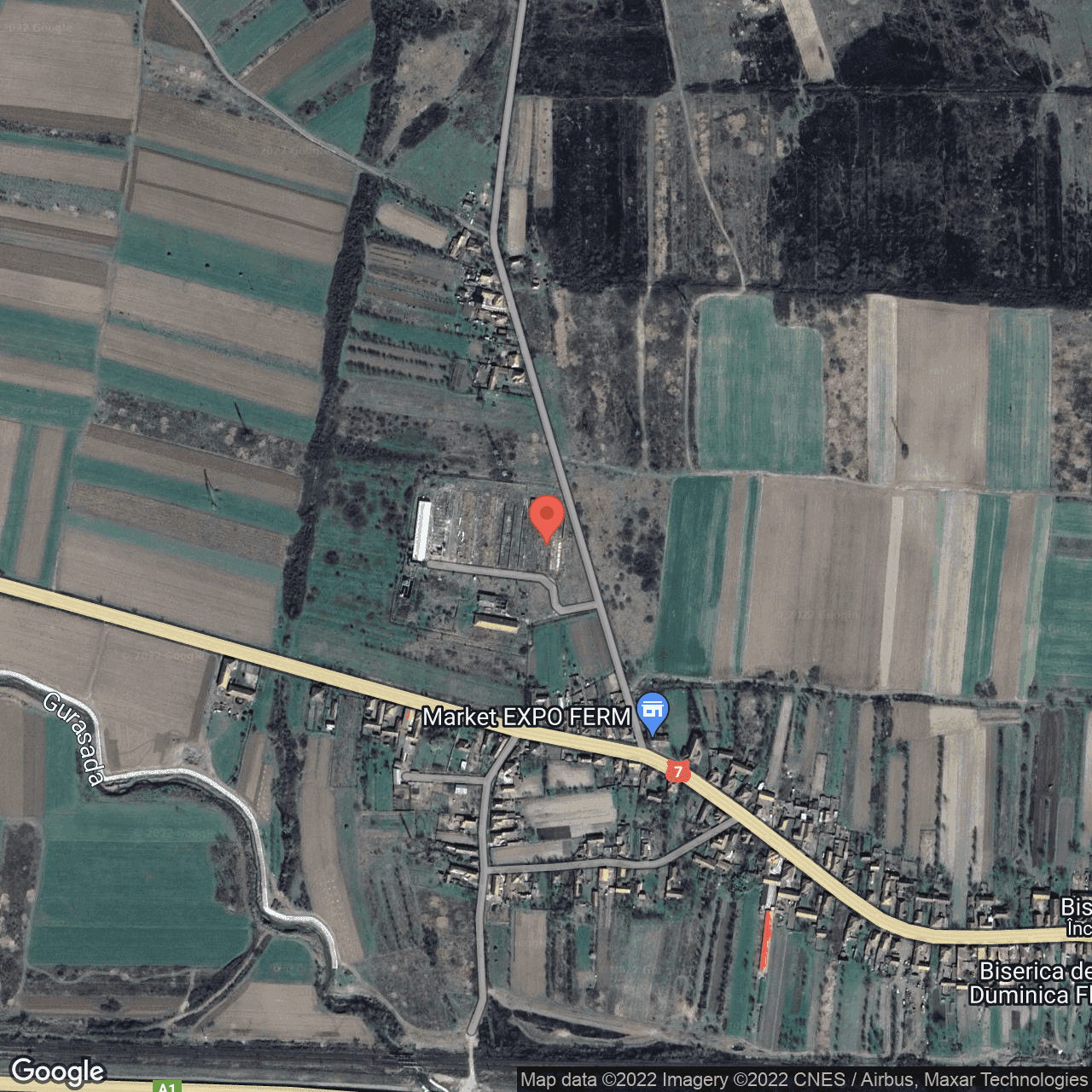 Poza harta hybrid, zoom 16, adresa Gothatea, judetul Hunedoara