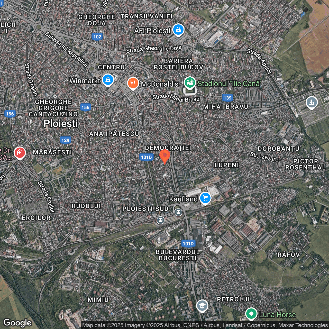 Poza harta hybrid, zoom 14, adresa Ploiești, str. Cumpătului , , judetul