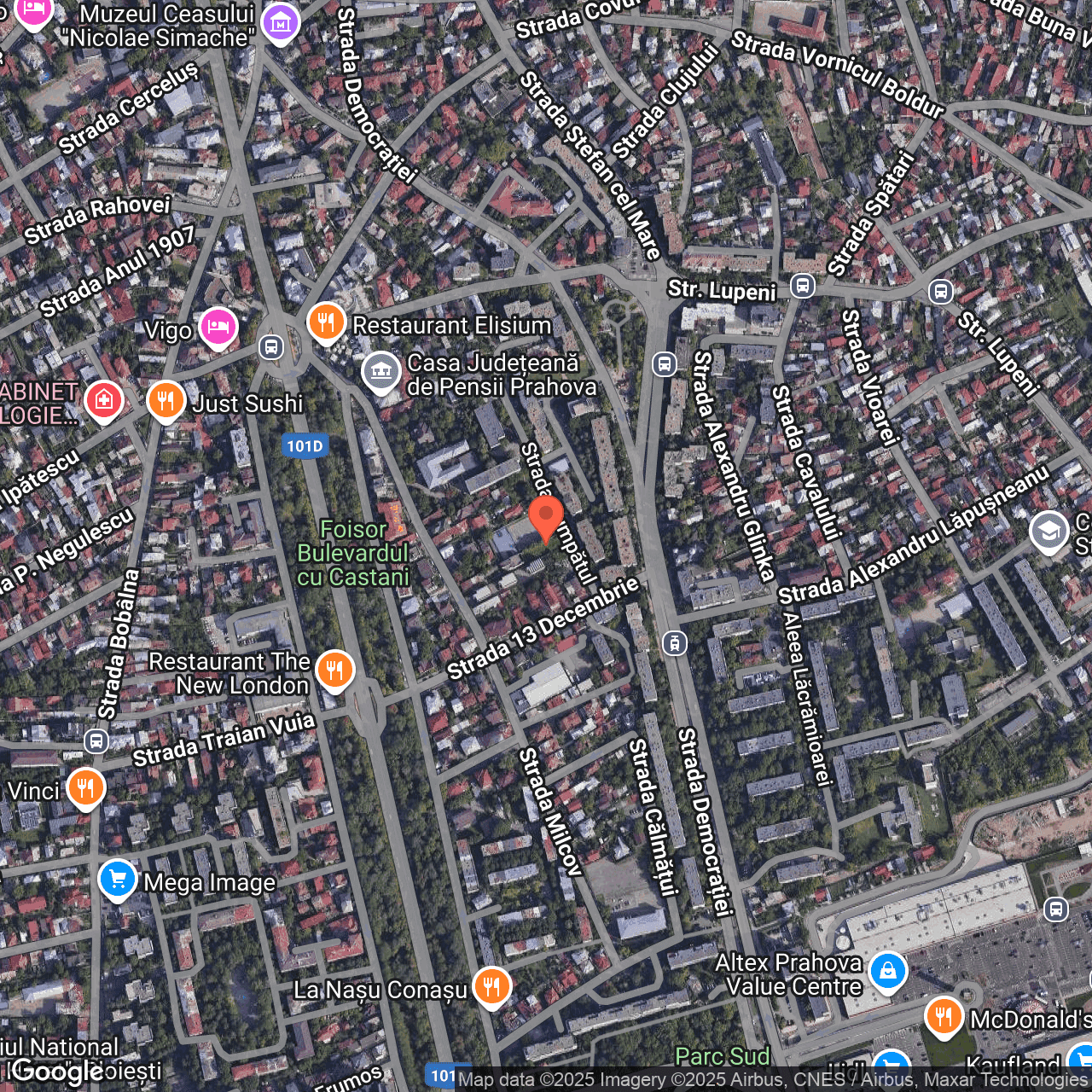 Poza harta hybrid, zoom 16, adresa Ploiești, str. Cumpătului , , judetul