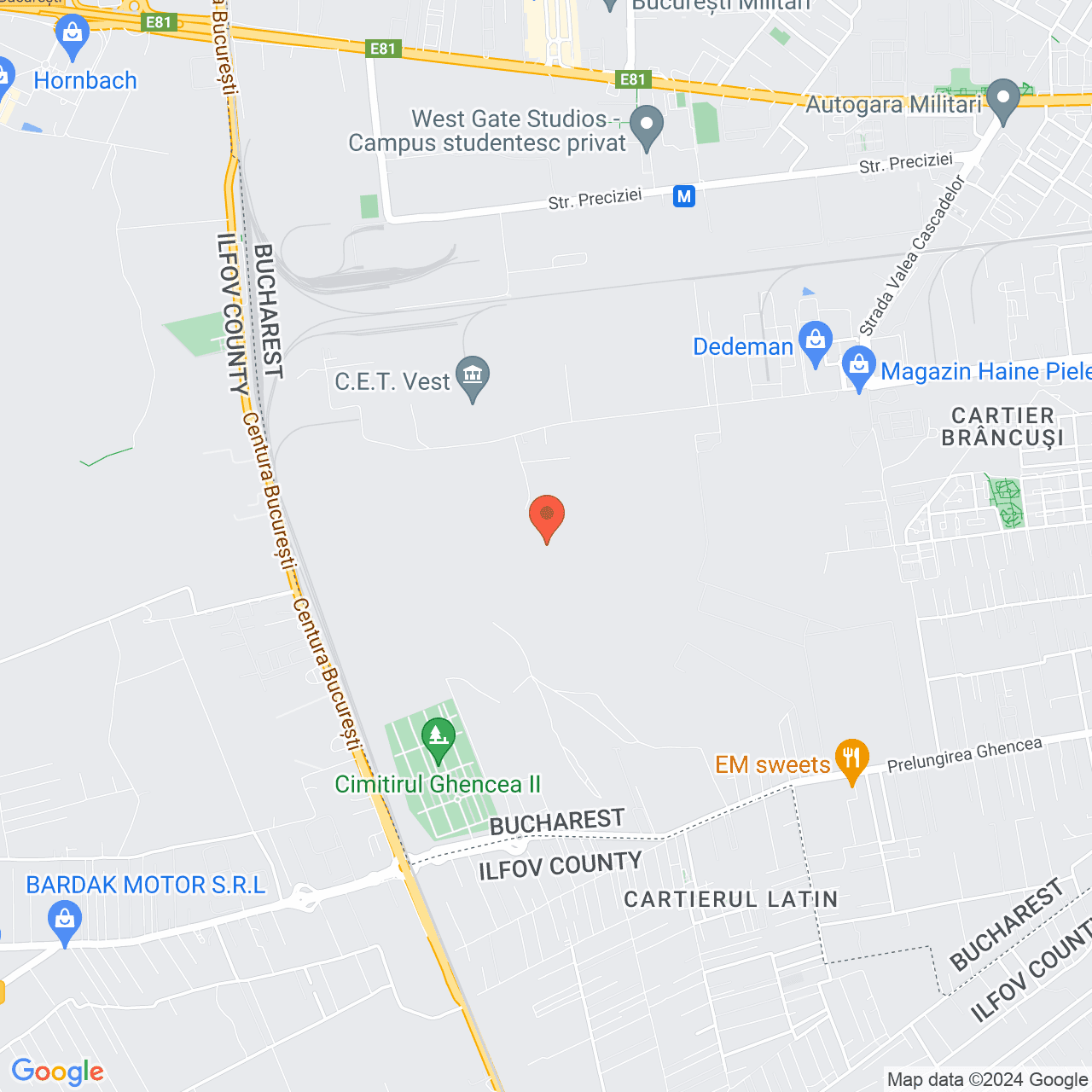 Poza harta streetview, zoom 14, adresa Prelungirea Ghencea Bucuresti, , judetul