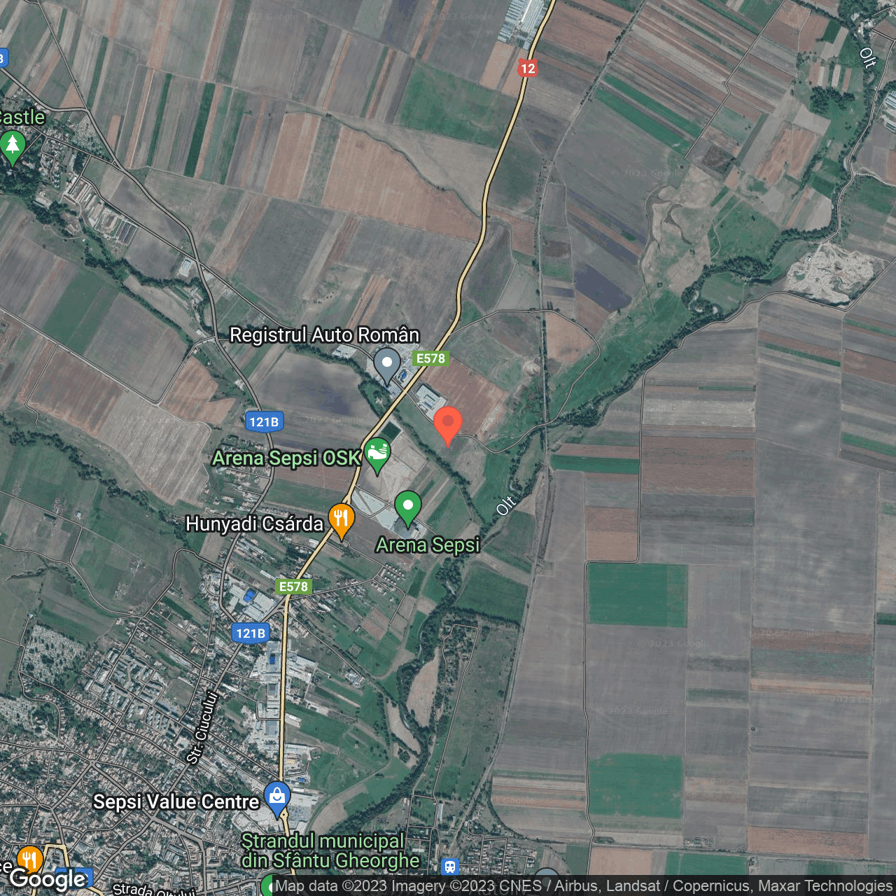 Poza harta hybrid, zoom 14, adresa Arcus, , judetul