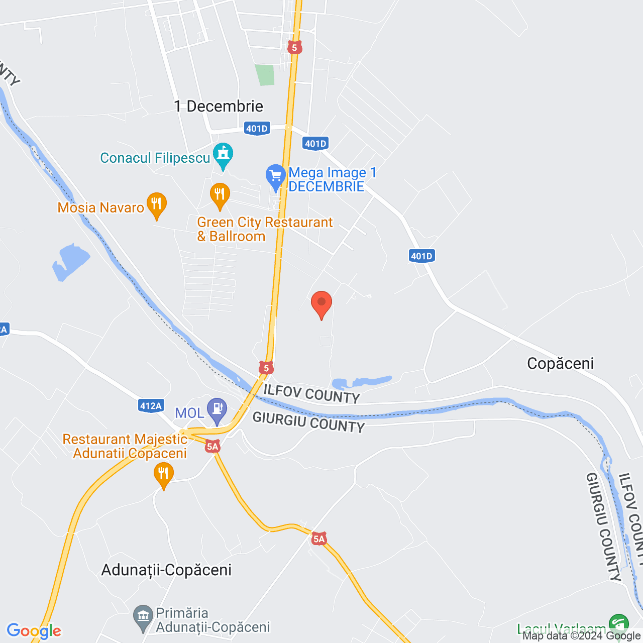 Poza harta streetview, zoom 14, adresa 1 Decembrie Ilfov, , judetul