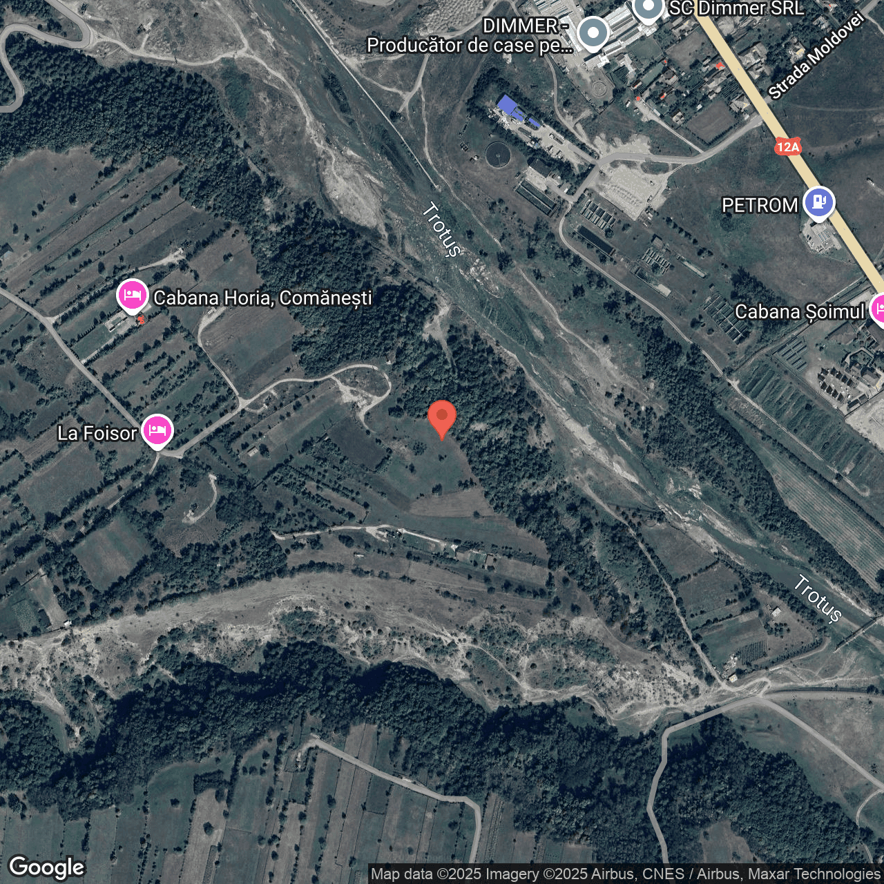 Poza harta hybrid, zoom 16, adresa Comanesti, Jud, Bacau, , judetul