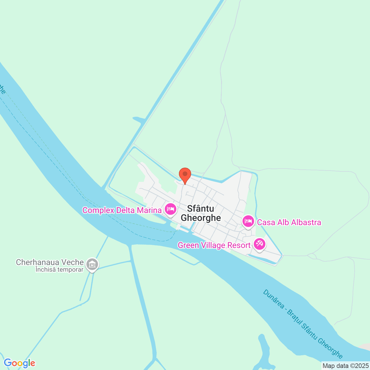 Poza harta streetview, zoom 14, adresa Sfantu Gheorghe Tulcea, , judetul