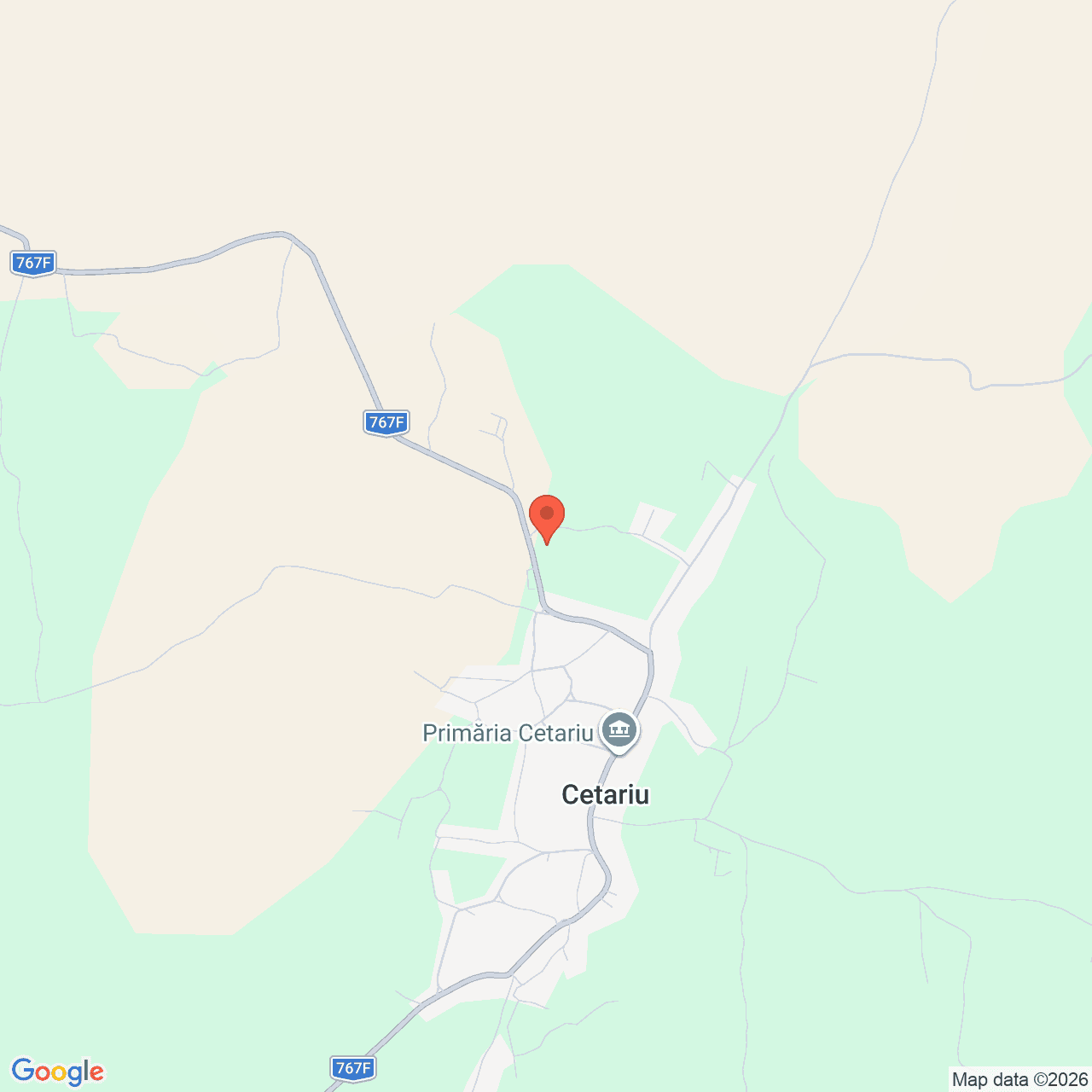 Poza harta streetview, zoom 14, adresa Cetariu Bihor, , judetul