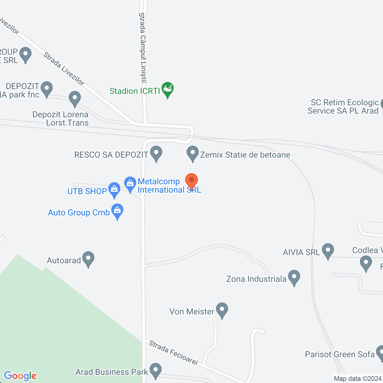 Poza harta streetview, zoom 16, adresa Arad, str. Campul Linistii nr. 8, , judetul