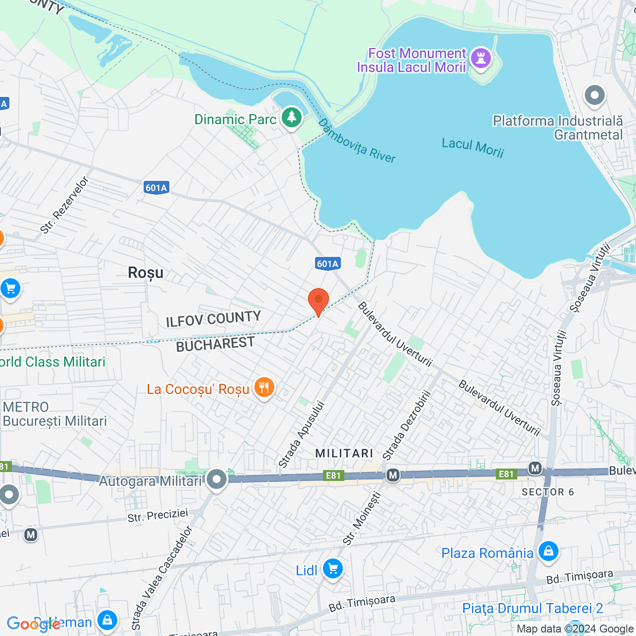 Poza harta streetview, zoom 14, adresa Bucuresti, str. Drenajului nr. 32, , judetul