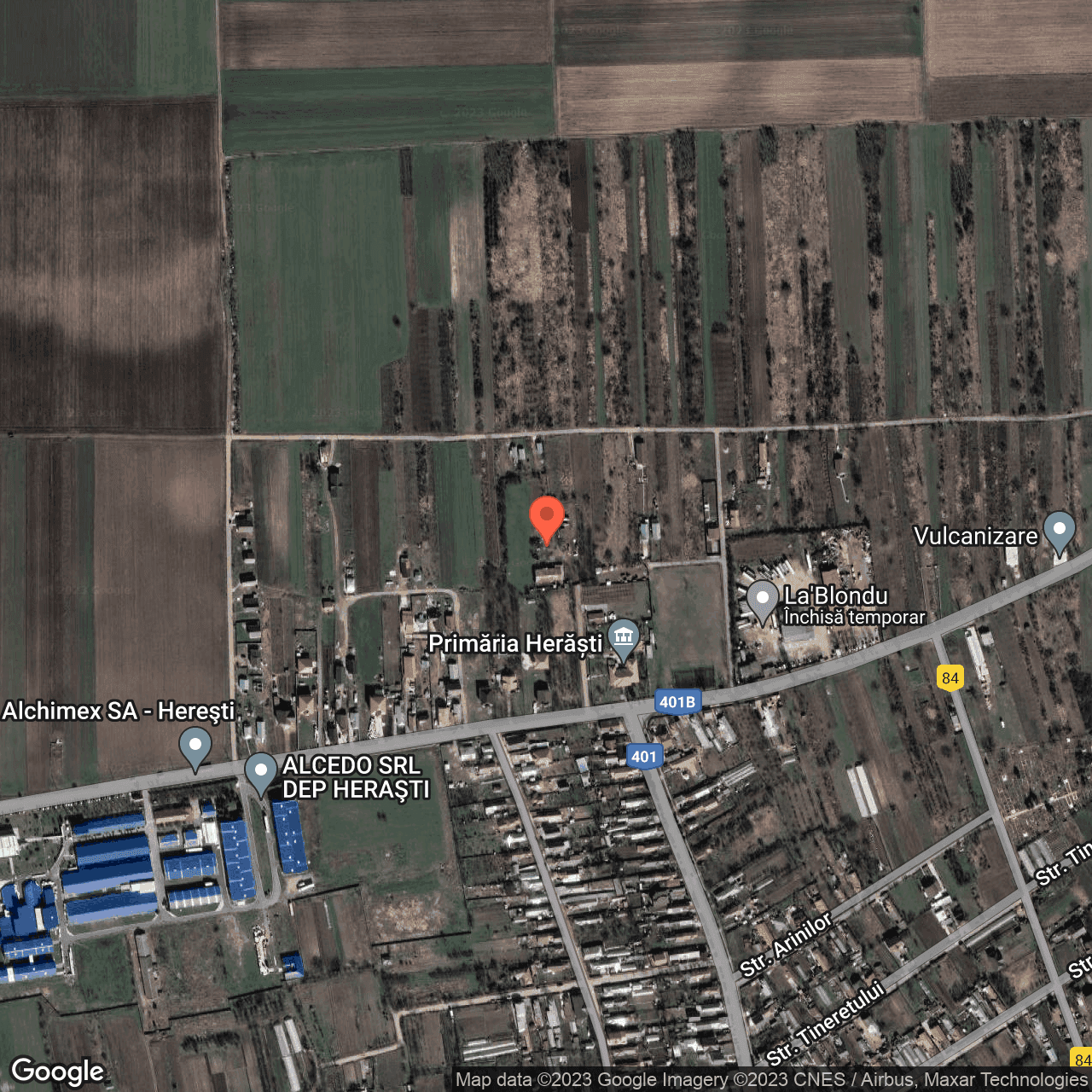 Poza harta hybrid, zoom 16, adresa Herasti, , judetul