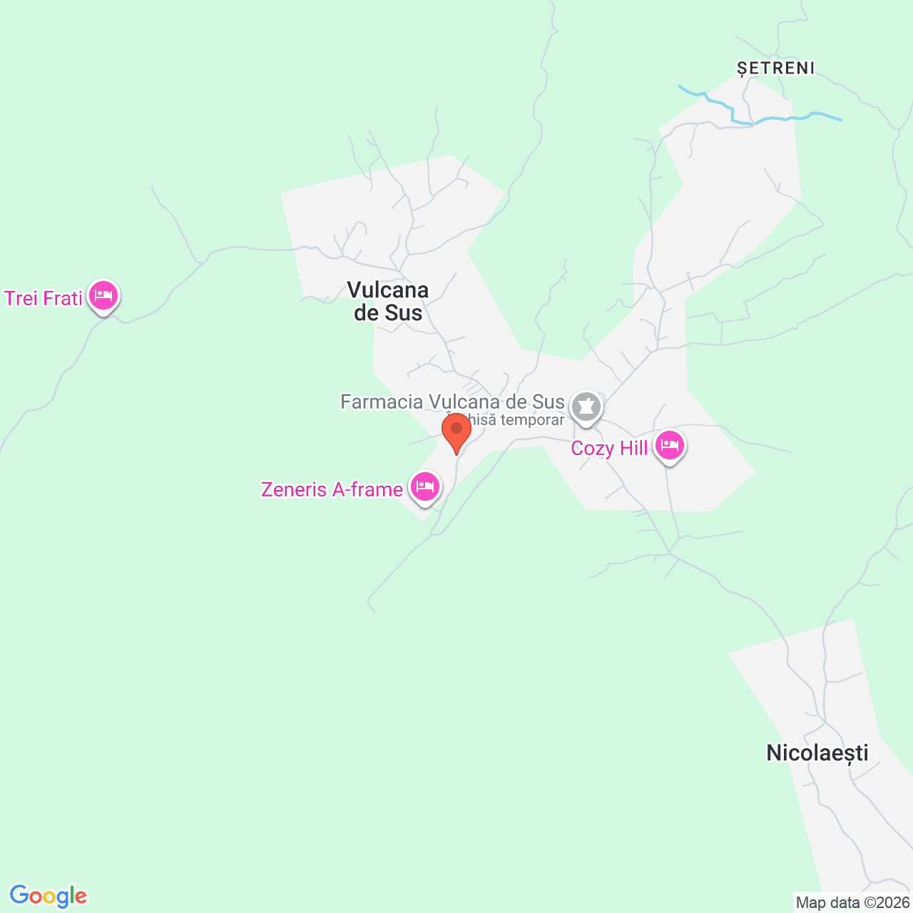 Poza harta streetview, zoom 14, adresa Vulcana de Sus, Judet Dambovita, , judetul