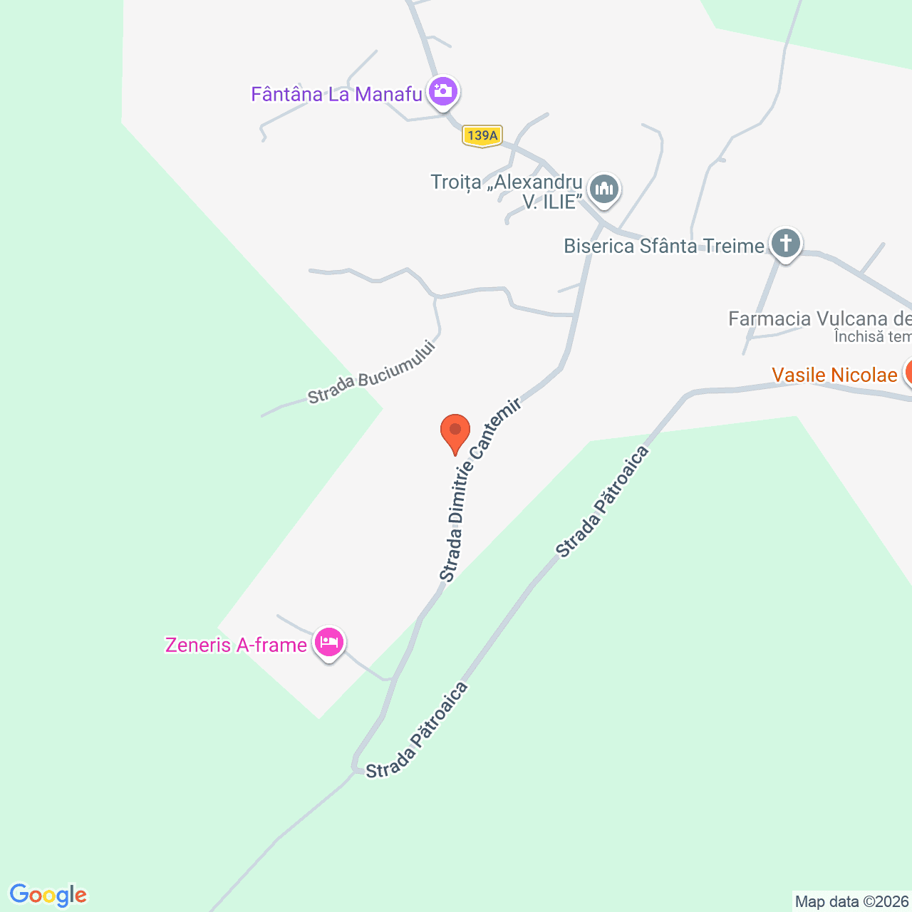 Poza harta streetview, zoom 16, adresa Vulcana de Sus, Judet Dambovita, , judetul