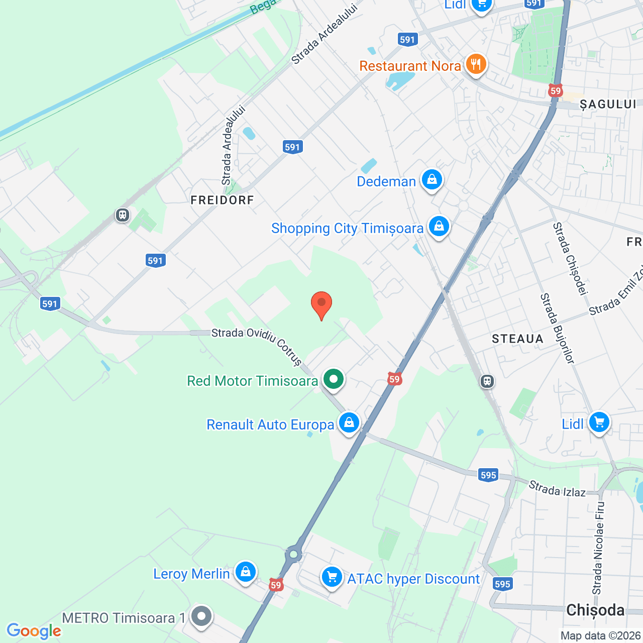 Poza harta streetview, zoom 14, adresa Timisoara Timis, , judetul