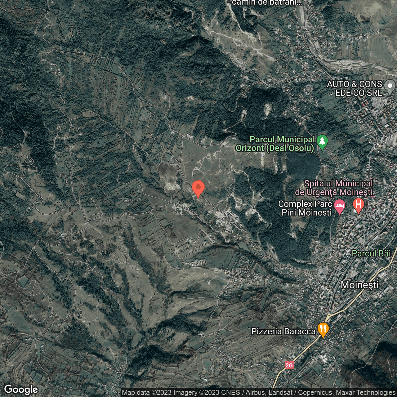 Poza harta hybrid, zoom 14, adresa Moinesti, , judetul