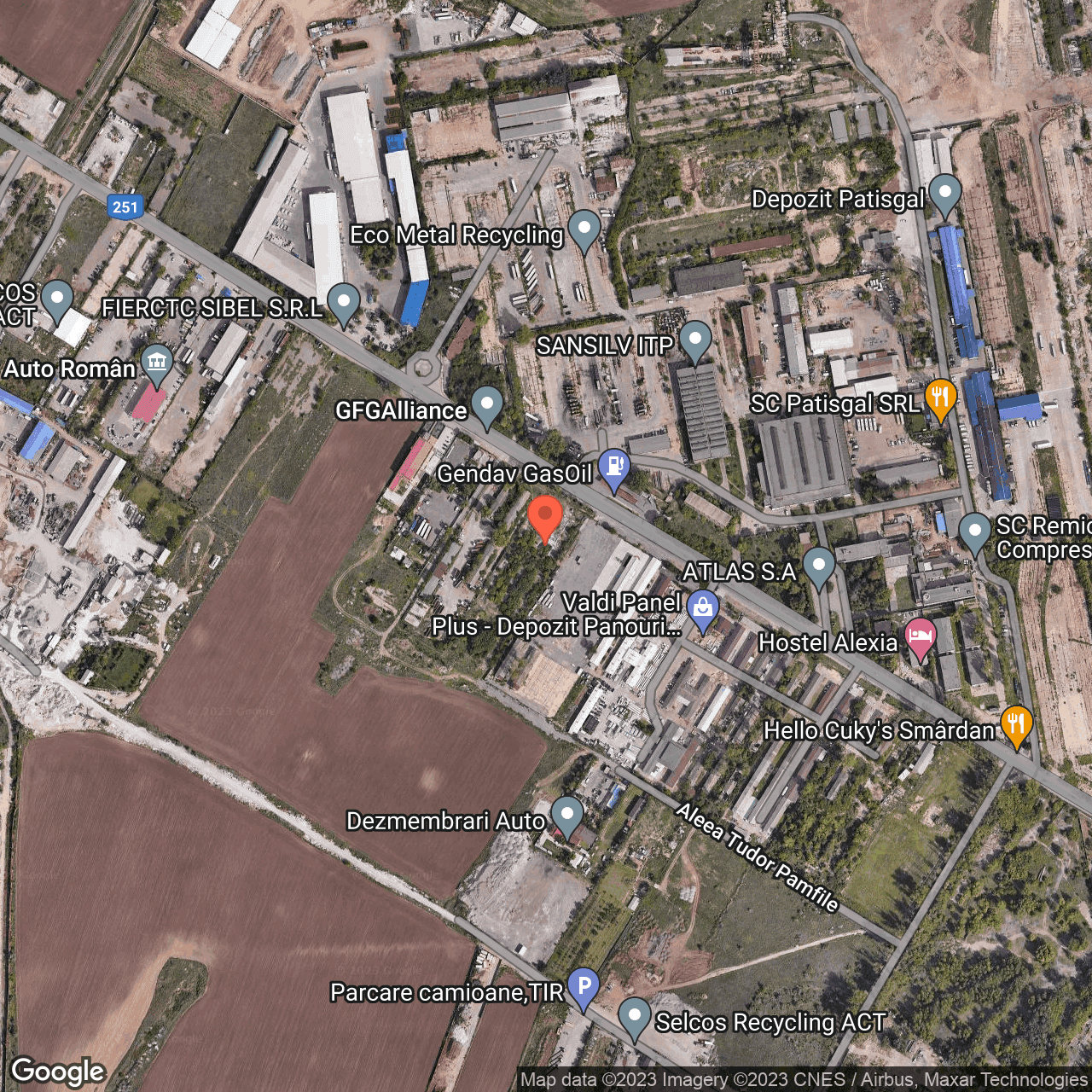 Poza harta hybrid, zoom 16, adresa Galati, Calea Smardan nr. 1, , judetul