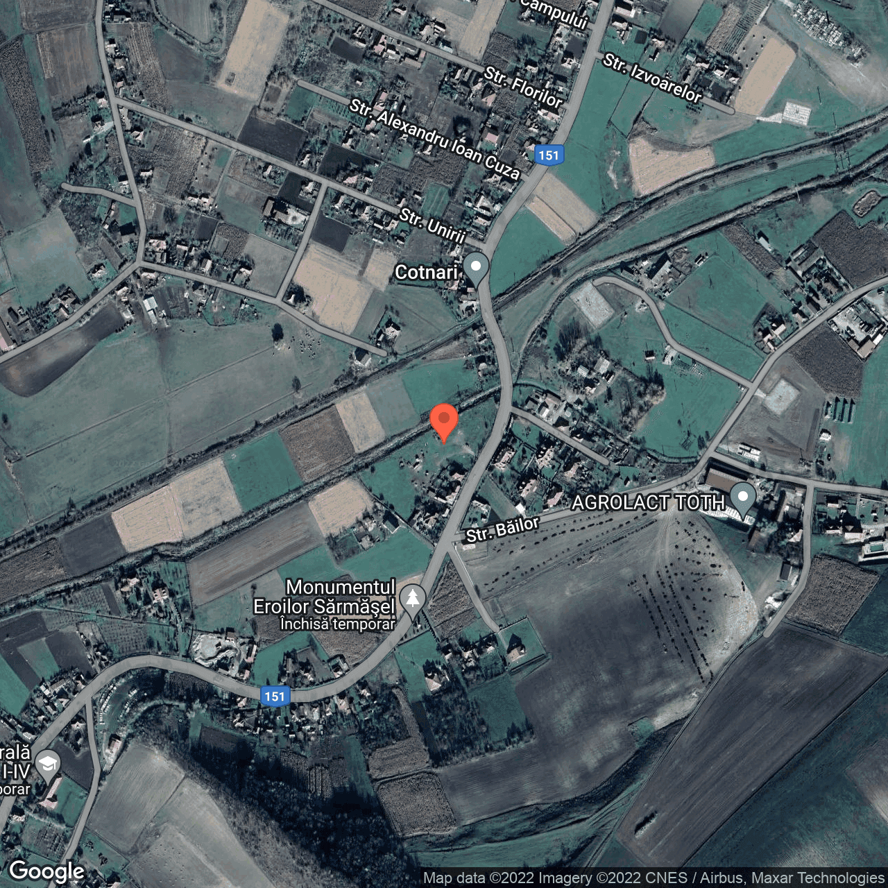 Poza harta hybrid, zoom 16, adresa Sărmășel, Sarmasel, judetul Mures