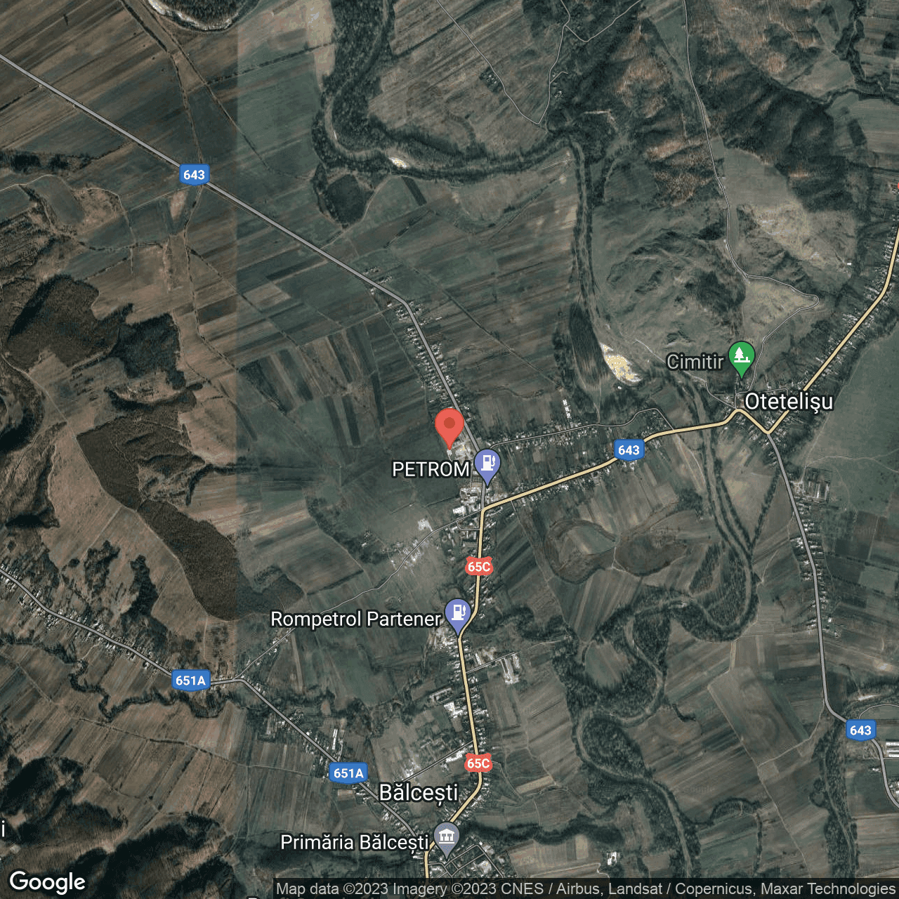 Poza harta hybrid, zoom 14, adresa Balcesti Valcea, , judetul