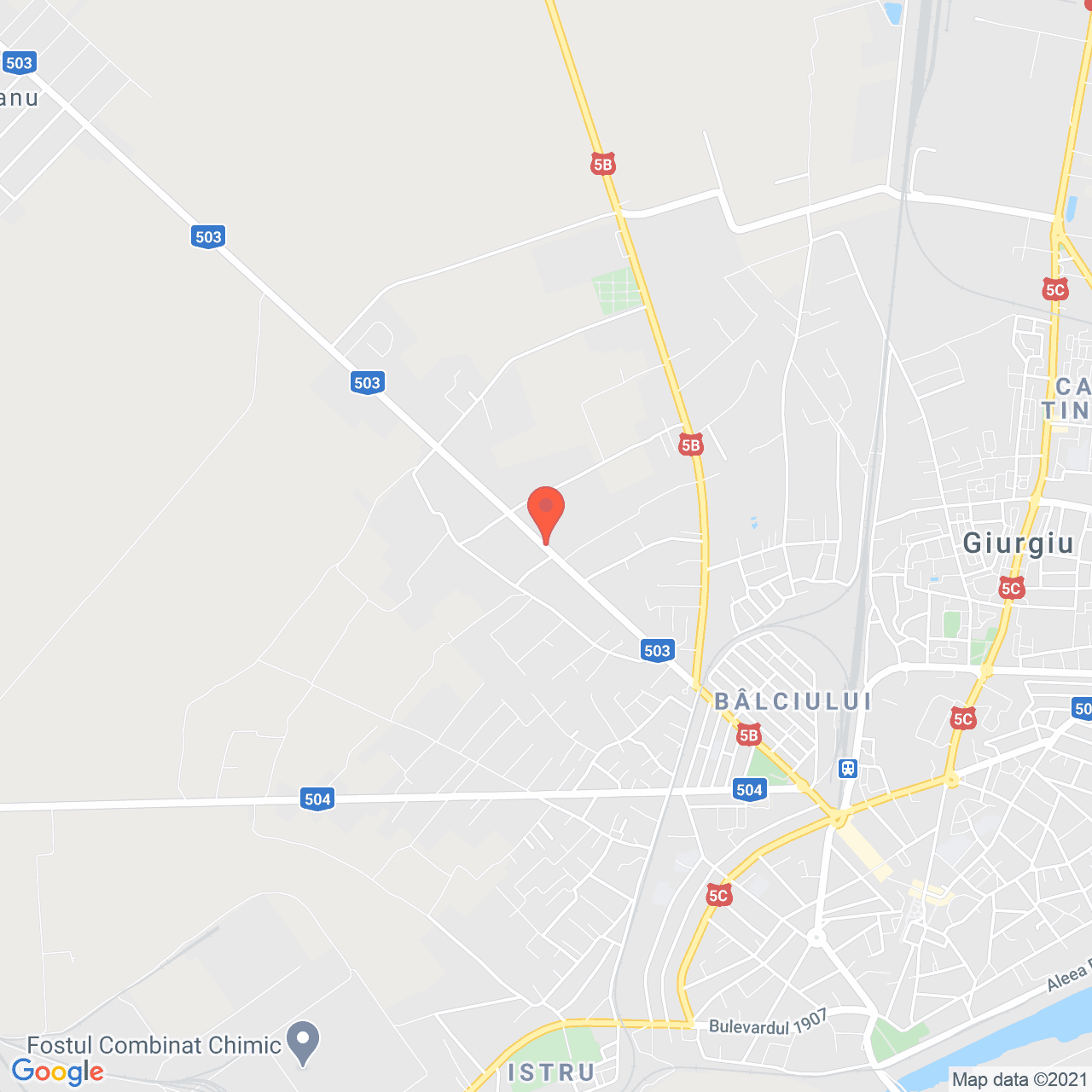 Poza harta streetview, zoom 14, adresa Ghizdarului 134, Giurgiu, judetul Giurgiu