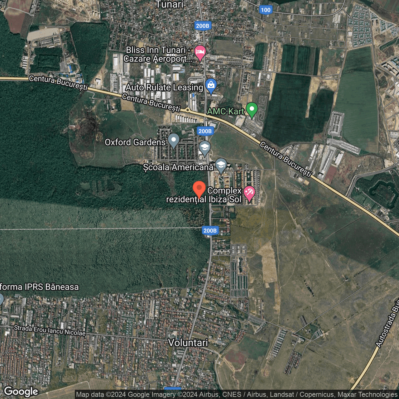 Poza harta hybrid, zoom 14, adresa Pipera Voluntari, , judetul