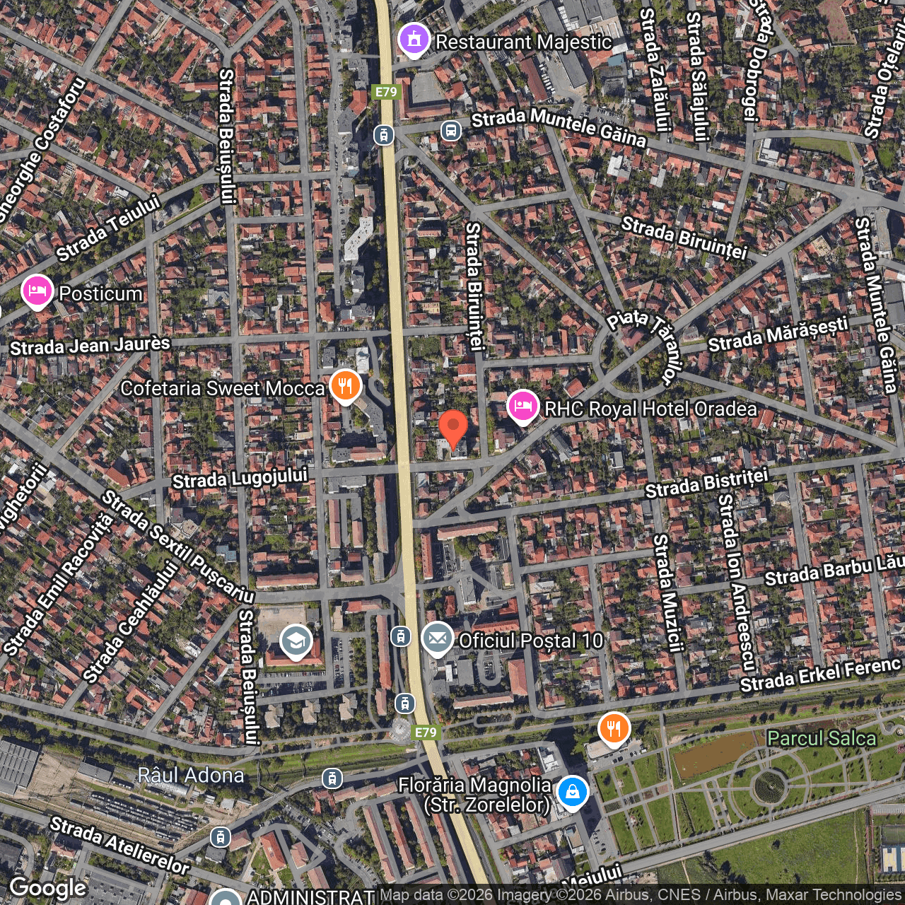 Poza harta hybrid, zoom 16, adresa Strada Lugoj Oradea Bihor, , judetul