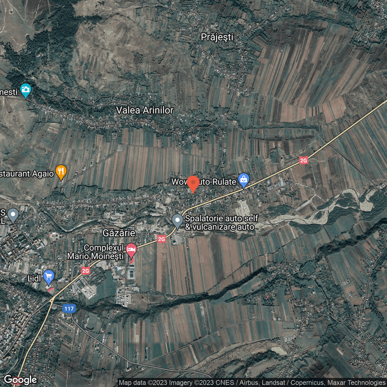 Poza harta hybrid, zoom 14, adresa Moinesti, , judetul