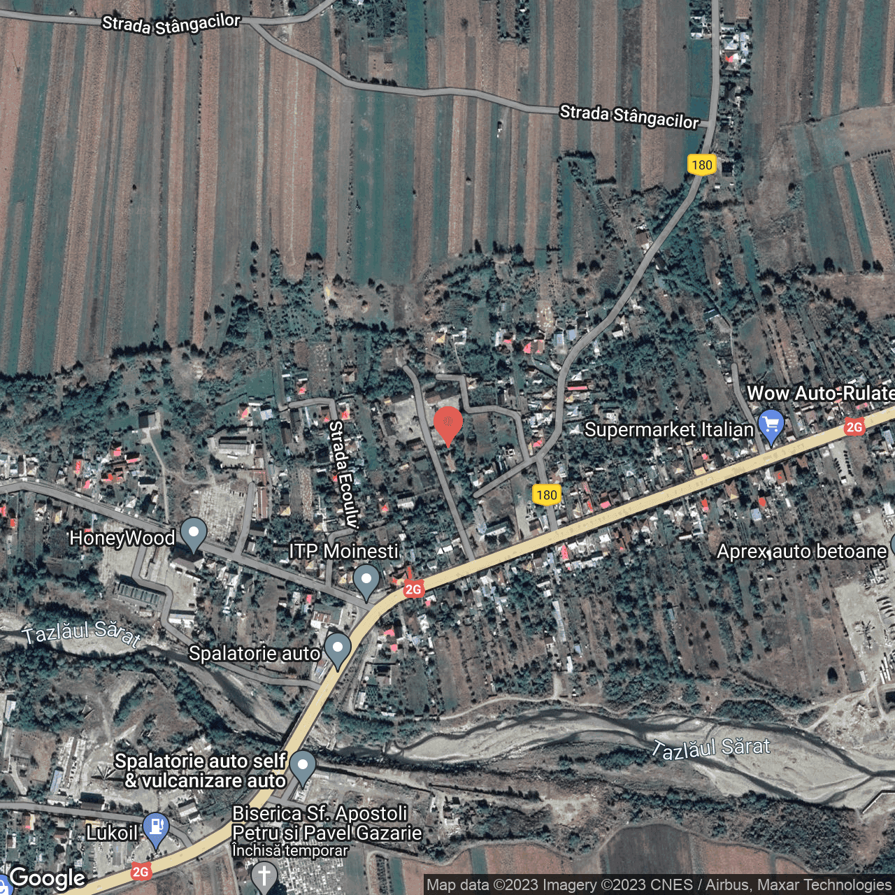 Poza harta hybrid, zoom 16, adresa Moinesti, , judetul