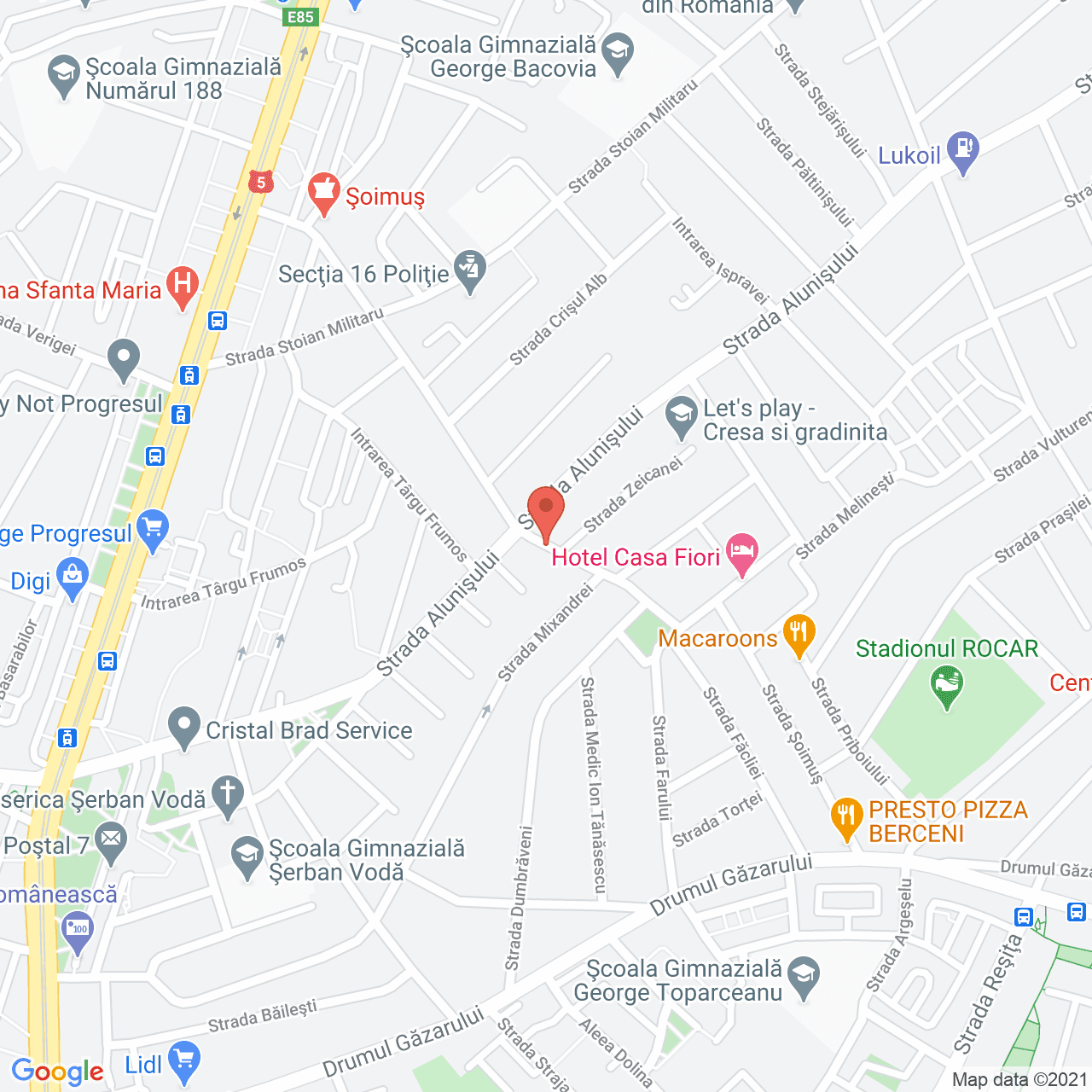 Poza harta streetview, zoom 16, adresa Str. Soimus, Bucuresti, judetul Bucuresti Ilfov