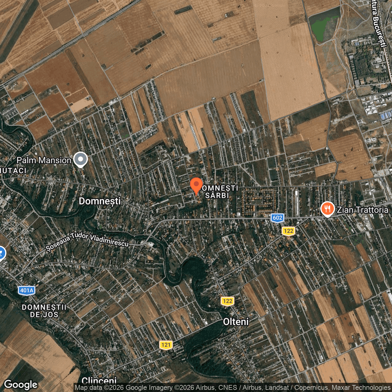 Poza harta hybrid, zoom 14, adresa Strada Luceafarului Domnesti Ilfov, , judetul