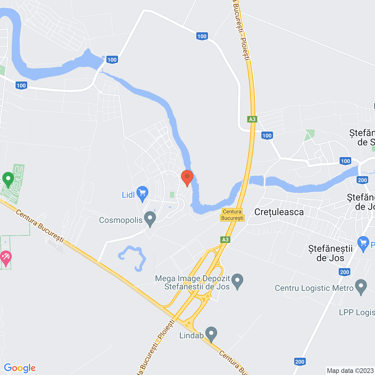 Poza harta streetview, zoom 14, adresa Cosmopolis, , judetul