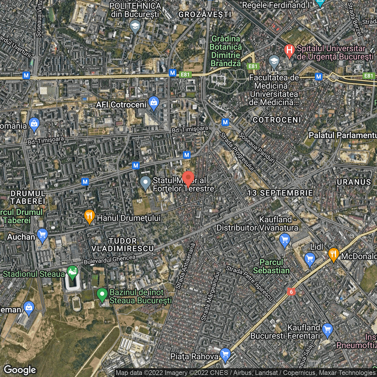 Poza harta hybrid, zoom 14, adresa Str Makarovoci 4, Bucuresti, judetul Bucuresti Ilfov